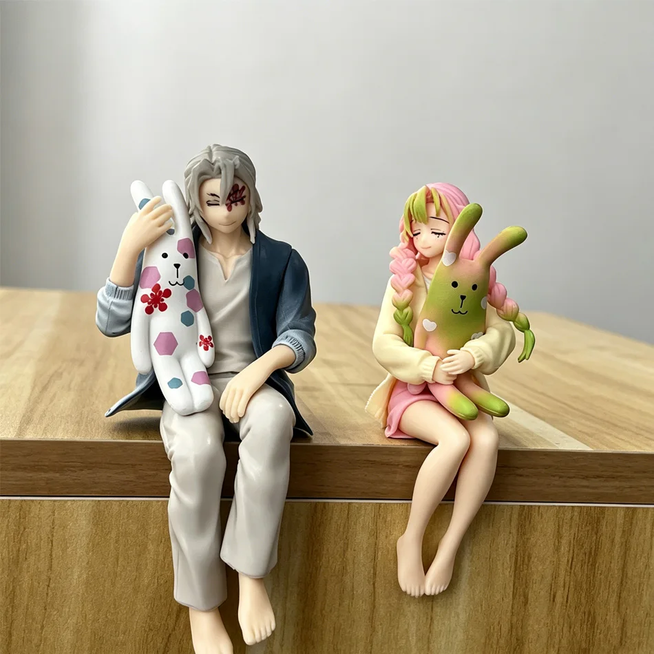 Hot Anime Demon Slayer Figure Kamado Nezuko Uzui Tengen Kamado Tanjirou Kanroji Mitsuri Sitting Posture PVC Toy Gift In Stock view 5