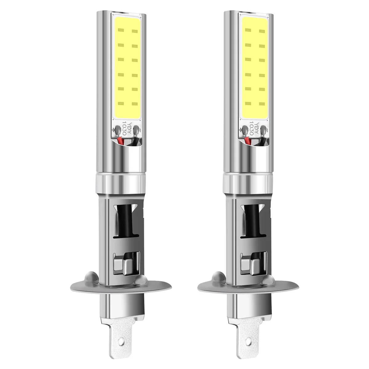 2X H1 White 6000K 7.5W COB LED SMD DRL Driving Fog Beam Head Light Bulb