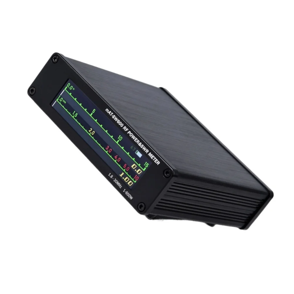 MAT-SW600 600W SWR Power Meter 1.8-30MHz HF Radio Tester With Color Display For Ham For Antenna Tuning Measurement Tool