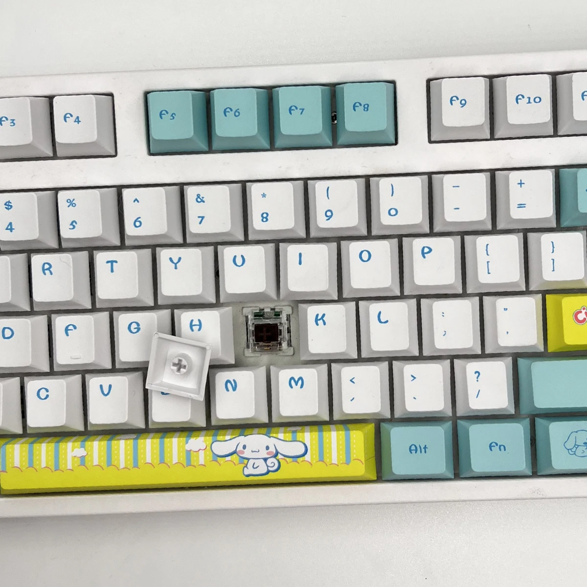 108 Keys babyCinnamoroll theme Cherry Profile DYE-SUB Personalized PBT Keycap For Cherry MX Switch Mechanical Keyboard