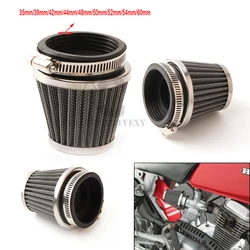 New motorcycle accessories oval metal clip type modified intake funnel air filter 35mm 39mm 42mm 44mm 48mm 50mm 52mm 54mm 60mm