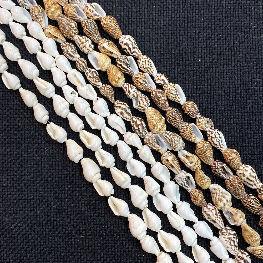 Natural Conch White Snail Shell Necklace Loose Beads for Jewelry Making DIY Charms Anklet Bracelet Earrings Fashion Accessories image 4