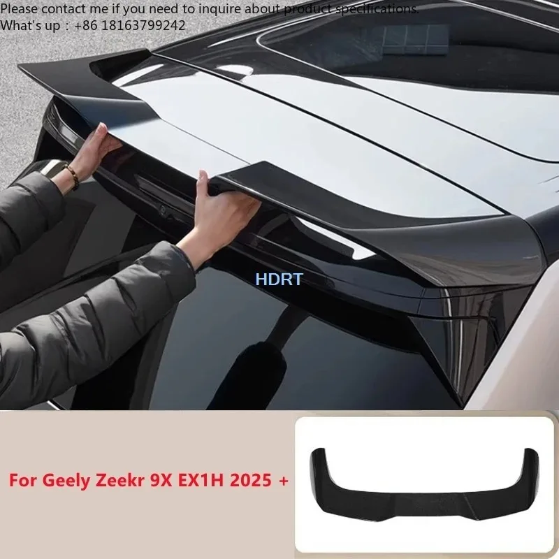 

For Geely Zeekr 9X EX1H 2025 + Car Style Rear Trunk Roof Spoiler Plate Tail Wing Cover Body Kit Protector Decoration Accessories