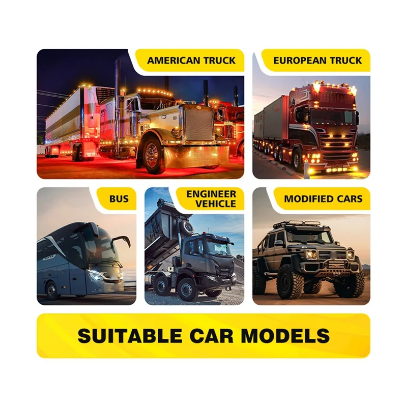 2 قطعة LED البطيخ مؤشر العلامات الجانبية بدوره إشارة مصباح مكبح لمقطورة شبه شاحنة تحت أضواء عجلة توهج الأصفر