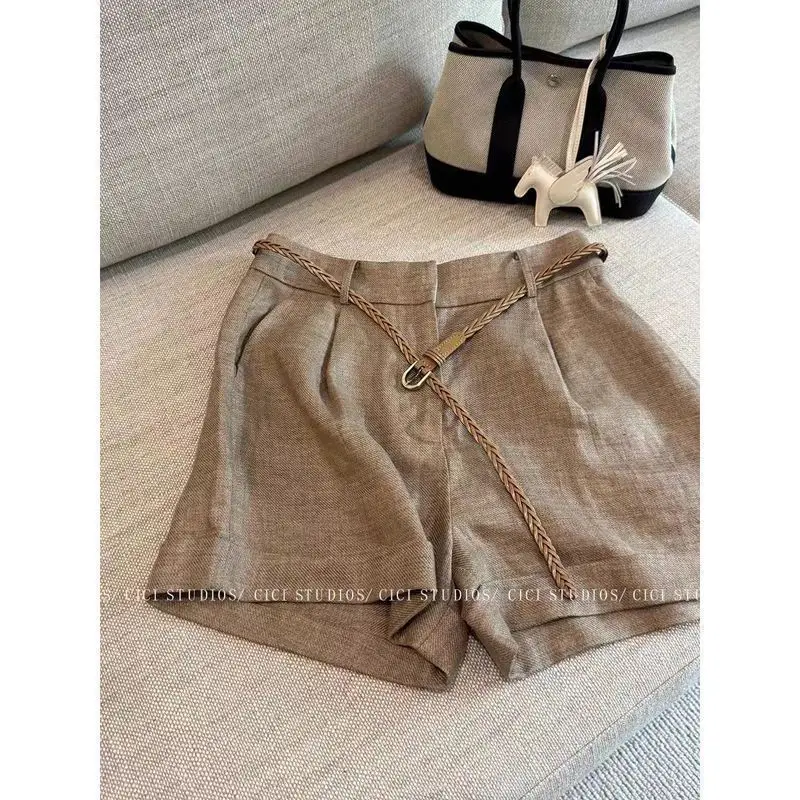 

Summer High Waist Shorts Women Fashion Simple Loose Casual Shorts Comfortable Breathable Classic Versatile Short Pants Women