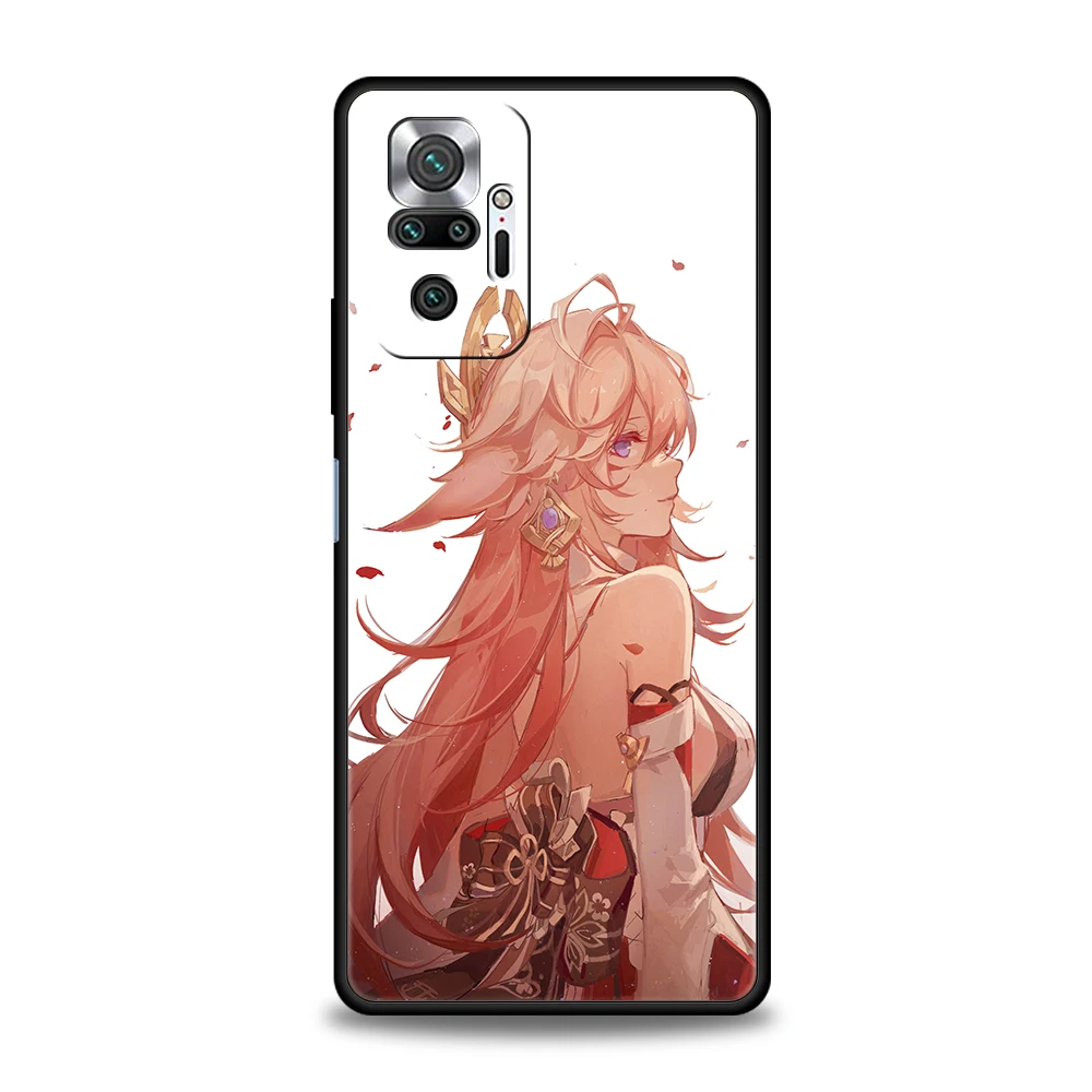 Genshin impact Baizhu Phone Case For Xiaomi Redmi Note 12 5G 10C 10 11 9 8 Pro Plus 9S 7 8T 9T 9A 8A 9C K50 K40 Gaming Cover