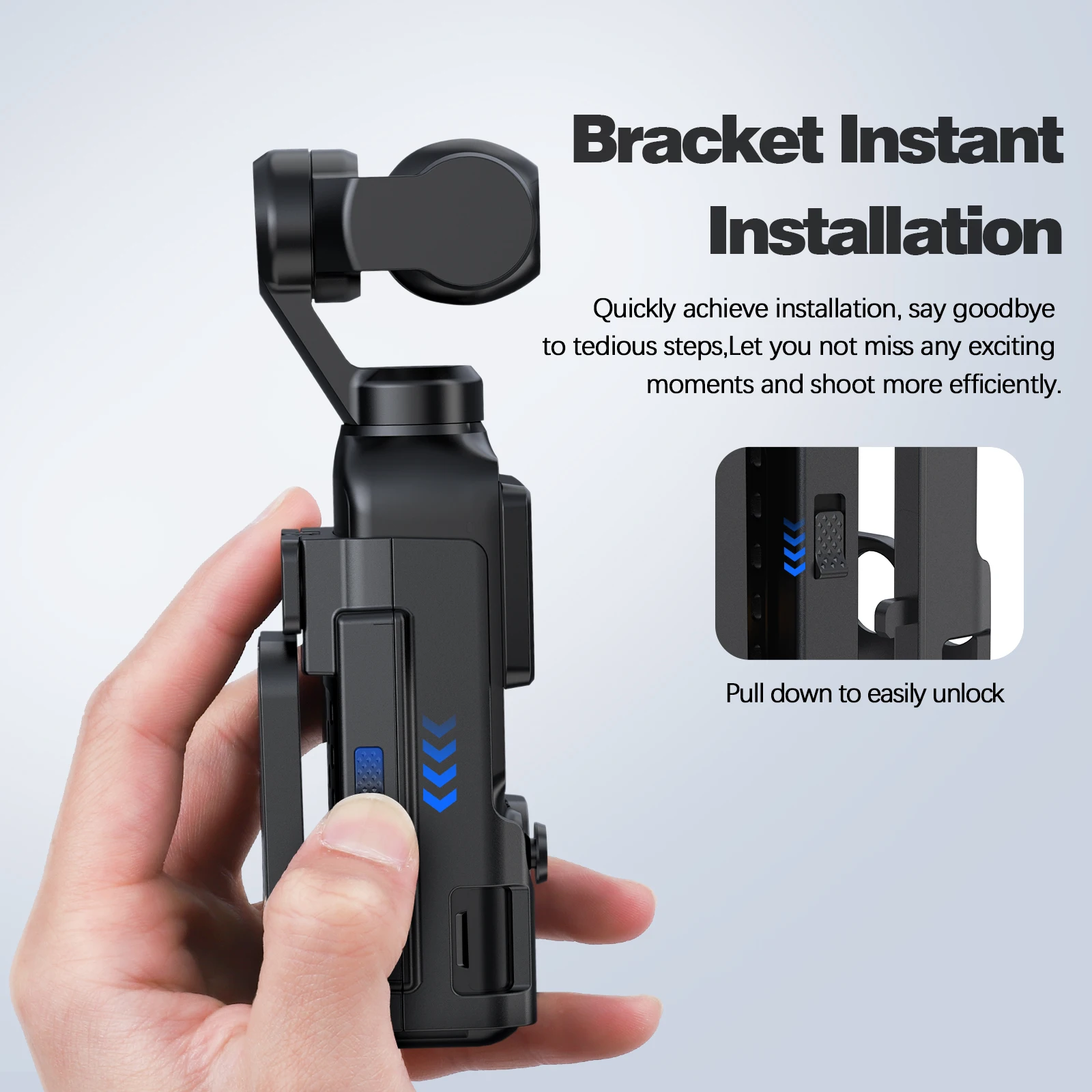 Magnetische Halterung Kompatibel mit DJI Osmo Pocket 4 Zubehör Klemm-Magnethalter für Desktop/Vertikal Verstellbar – Detail 6