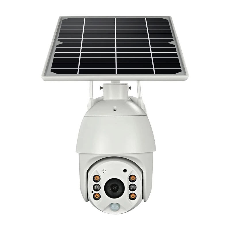 Imagem -02 - Energia Solar Full Color Câmera Dome ip sem Fio Home Security Cctv Monitor de Bebê ai Humanoid Detection Wi-fi 4g Ptz 2mp 1080p