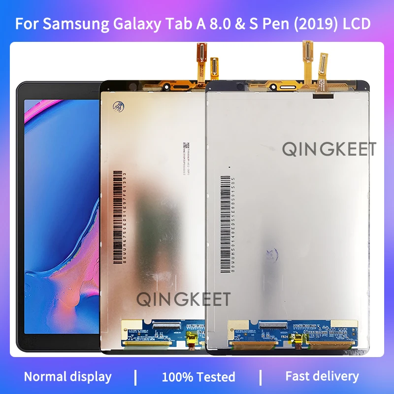 New For Samsung Galaxy Tab A 8.0 & S Pen (2019) SM-P205 SM-P200 LCD Display Touch Screen Digitizer Assembly For Tab A 8.0 LCD