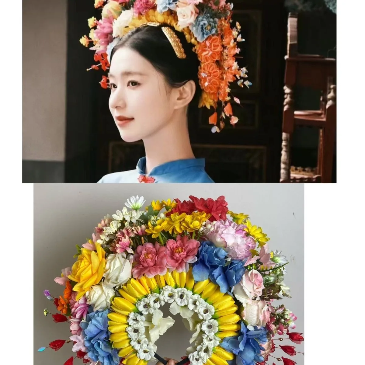 Hair Accessories for Girls Artificial Flower Wreath Women Flower Crown Hair Band Headband Luxury Fashion Accessories New Arrival