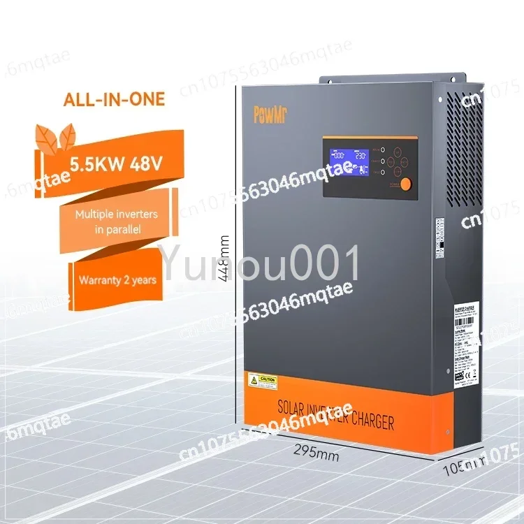 Home 5.5KW 5.5KVA MPPT 80A 500VDC PV Input 220VAC 48V with/no Parallel Function 5500W 3 Phase Hybrid Solar Inverter