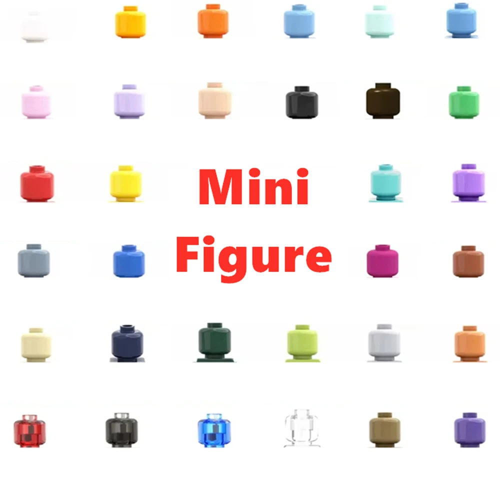 

10Pcs/lot Buildings Blocks Solid Color Mini Doll Brick Without Print 40 Colors Figures Bricks MOC Accessory Display Toy Kid Gift