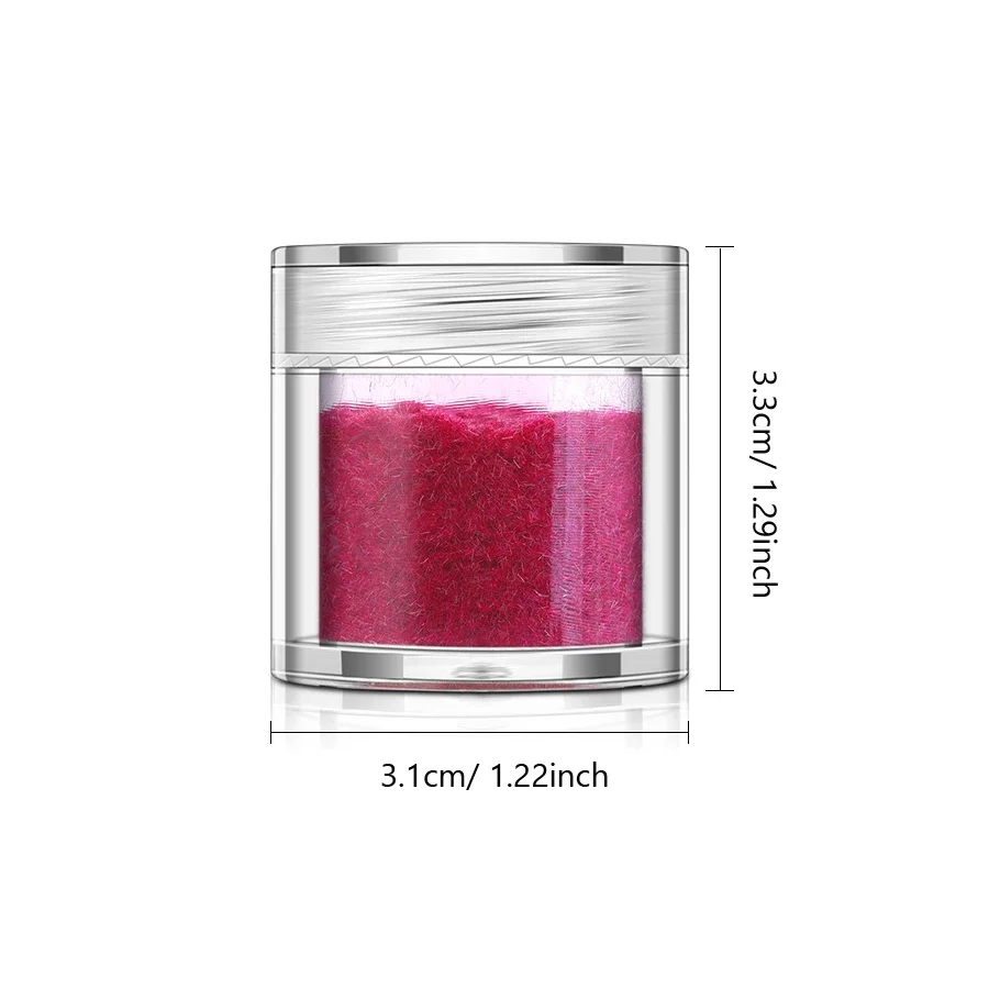 10 مل من القطيفة المنفوشة لتزيين الأظافر مسحوق مخملي متدفق لتقوم بها بنفسك ديكور الغبار لتزيين الأظافر #5