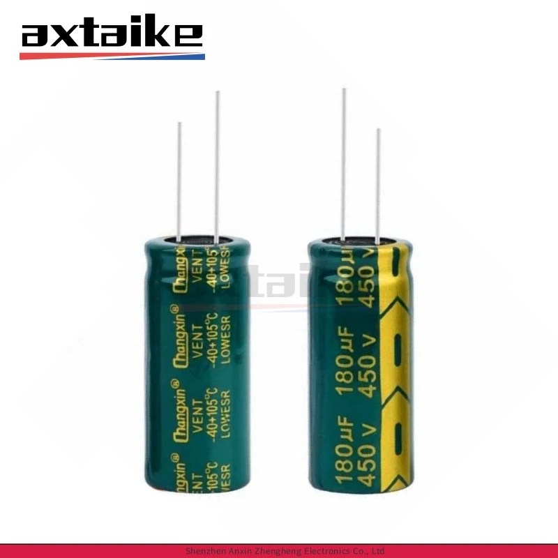 5PCS 180UF 400V 450V 450V180UF 18*40MM High Frequency Low ESR Aluminum Electrolytic Capacitor