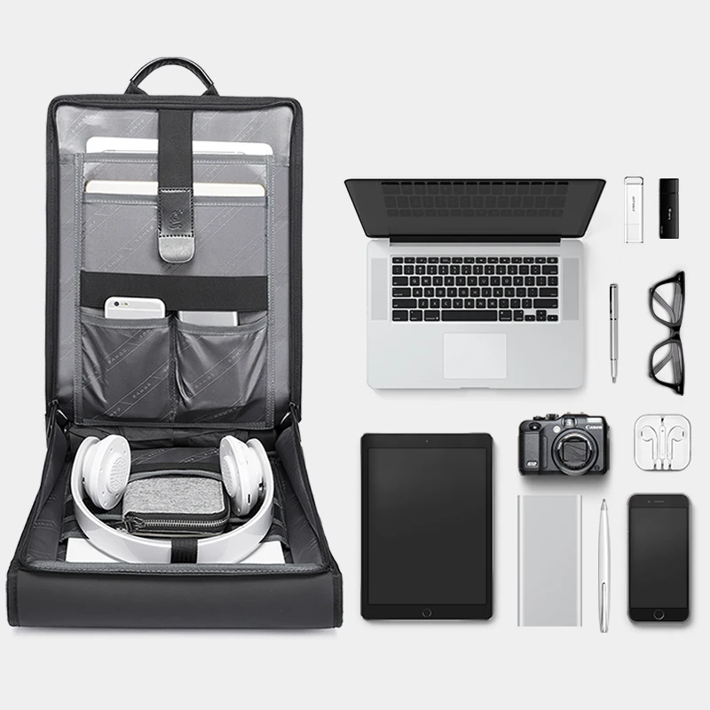 BANGE New Design Men Backpack Waterproof fit for 15.6 inch Laptop Bag Man Travel Bag School bag city business backpack