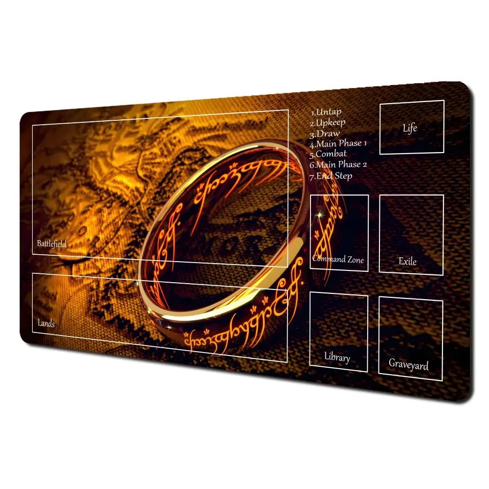 

Кольцевой игровой коврик, коврик для мыши, тематический фэнтезийный игровой коврик TCG, игровой игровой коврик, дуэльные коврики, карты для начинающих, командир, игровой настольный коврик