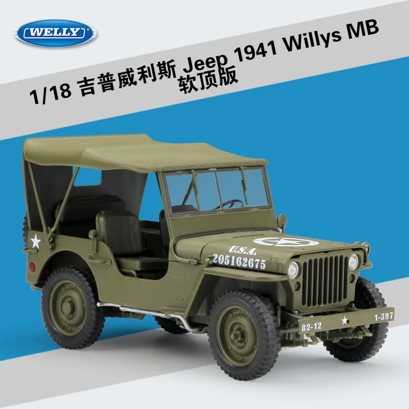 Welly 1:18 1941 Jeep Willys MB World War II: Un Modellino Storico e Ricco di Dettagli