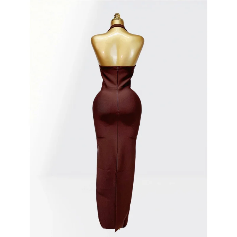 New Arrival Women Dress Sexy Low-cut Hollow Out Bodycon Bandage Dress fashion Hot Party Performance Dress