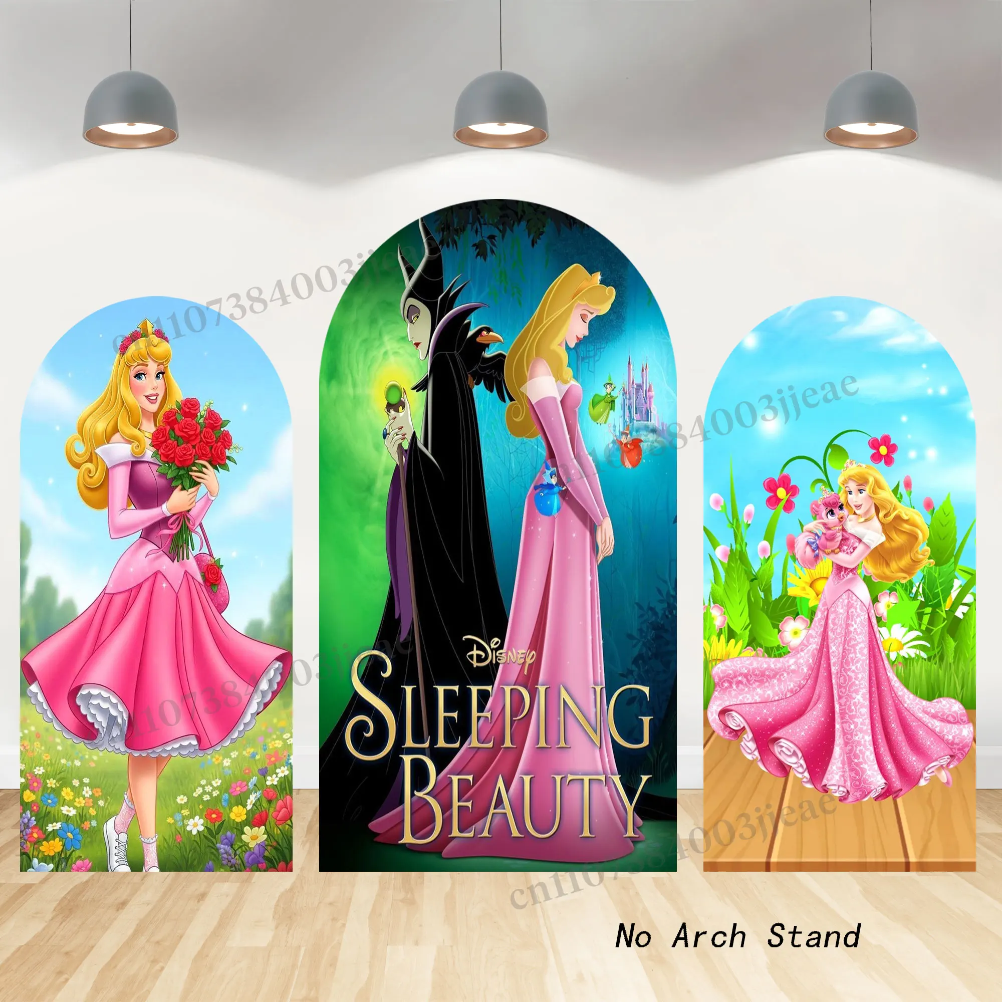 

Фон для фотосессий «Спящая красавица» с аркой, декор для вечеринок, украшение для дня рождения девочек, фон с принцессой Авророй, реквизит для фотосъемки на детский праздник