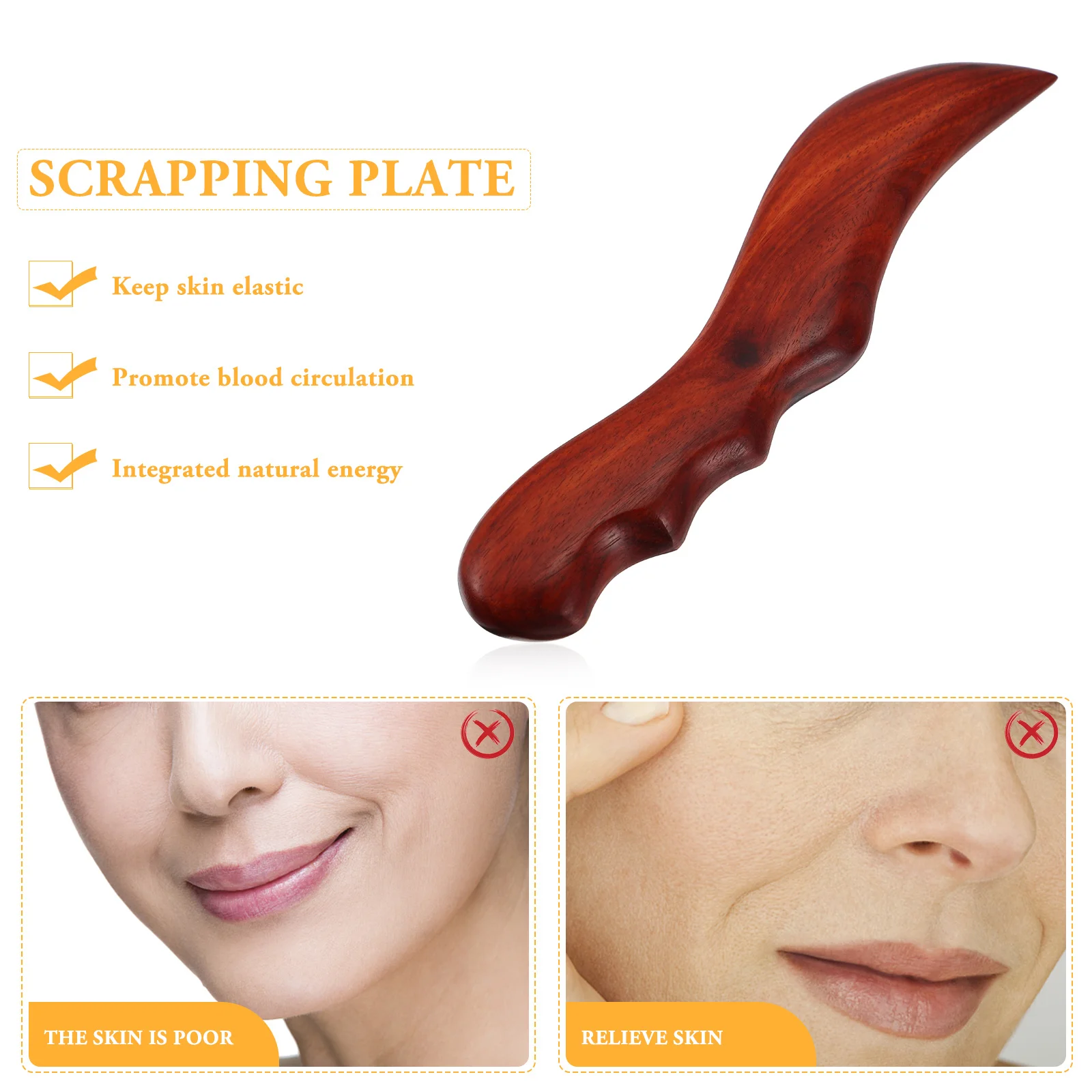 

Handheld Gua Sha Scraper Durable Body Massage Tool For Scraping Therapy Relieves Fatigue Promotes Blood Circulation Meridians