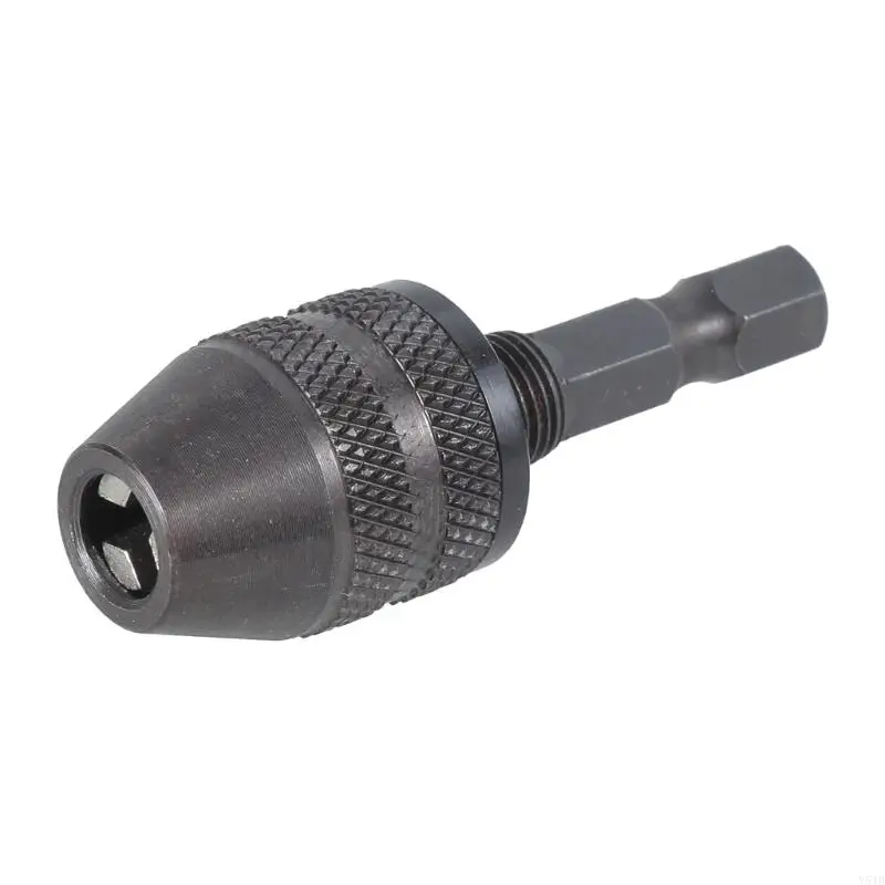 Y51B New 1/4 In Shank Keyless Electric Drill Chuck Conversion Clamp 0.3-3mm