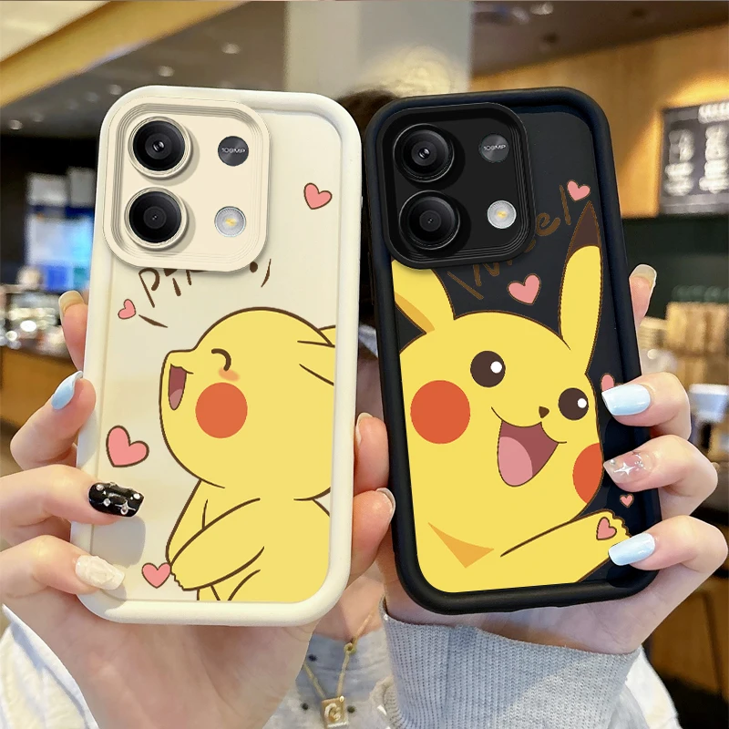 

Lovely Pokémon Pikachu Phone Case For Redmi Note 13 12 Pro Plus 5G Note 13 12 11 10 9 Pro 12C 10C 9C A2 A1 Shockproof Back Cover