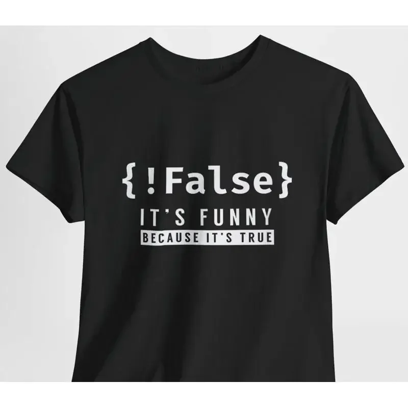 False Programmer Coding Code Coder Software T Shirt