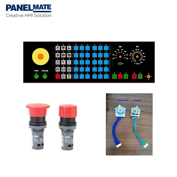 Customized CNC Control Panel Codesys rotary switch industrial CNC Control Panel