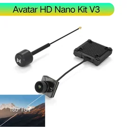 Caddx Walksnail Avatar HD Nano Kit V3 1080P/60fps FOV160° Wbudowany schowek 32G (kabel 14 cm/14 cm) 14 x 14 mm do drona FPV