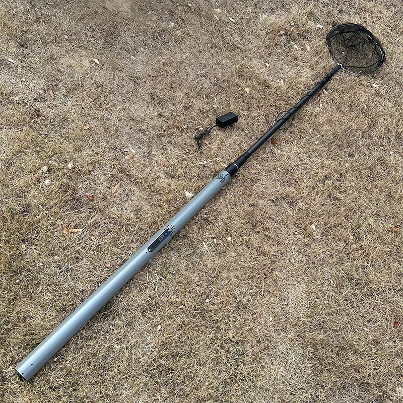 Custom ultralight carbon rod foldable 4m fishing tackle portable telescopic floor net