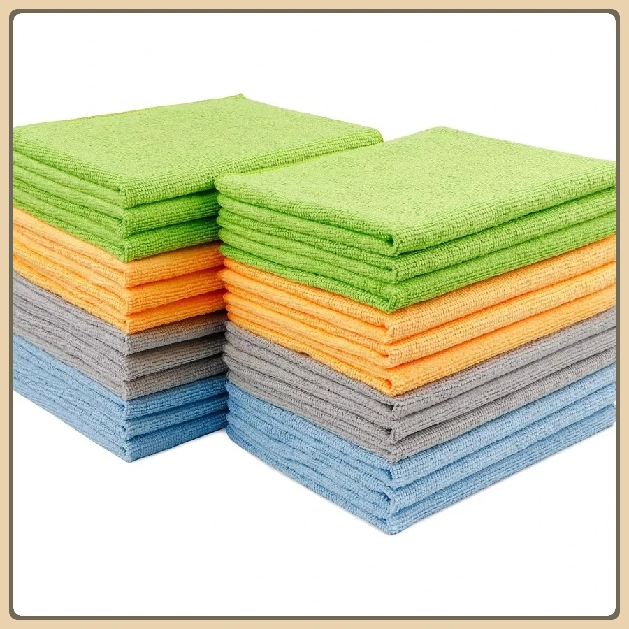 

Салфетки из микрофибры без полос, 24PK 12x16 дюймов для мойки автомобилей, дома, кухни, окна