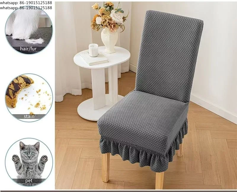 Elastic Living Room Chair Cover | Armchair and Dining Chair Washable Sofa Cover - Non-Slip, Universal Fit   10-piece