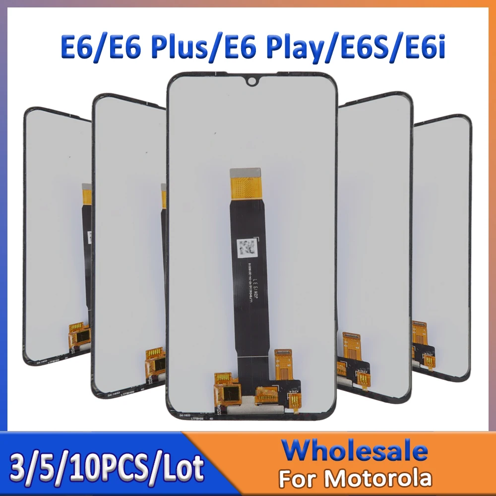 

3/5/10 Pieces/Lot For Motorola E6 E6 Plus LCD For Moto E6 Play Screen E6S E6i Display Digitizer Assembly