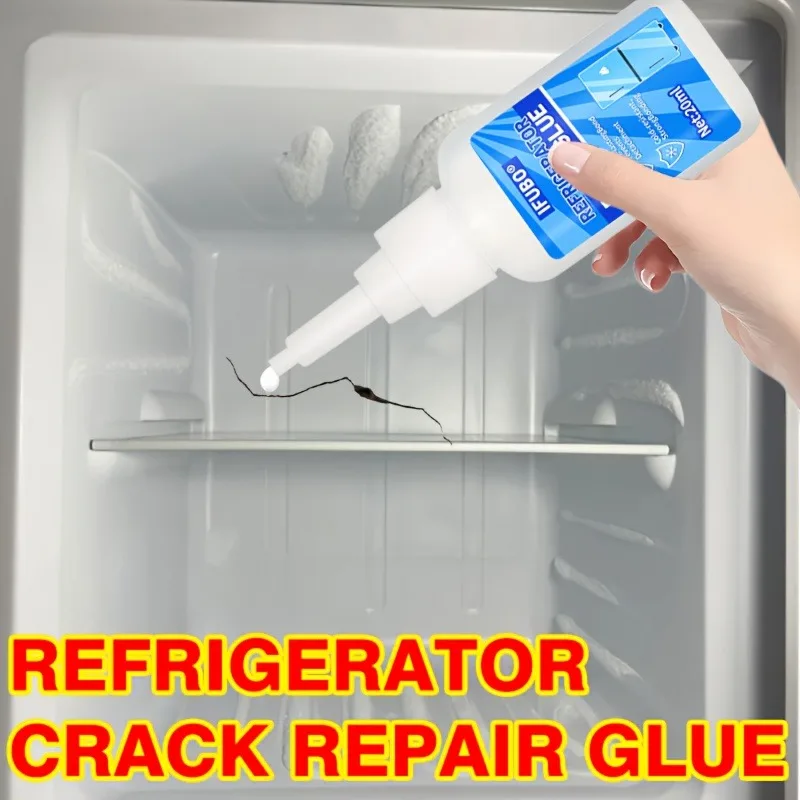 

IFUBO Fridge Freezer Glue: Anti-Freeze Transparent Adhesive with Nozzle for Seals