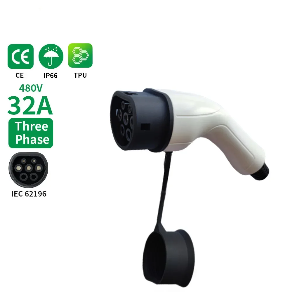 Susutoo-adaptador de enchufe de cargador EV Tipo 2 EVSE, convertidor hembra IEC 62196 16A 32A para estación de carga de vehículos eléctricos