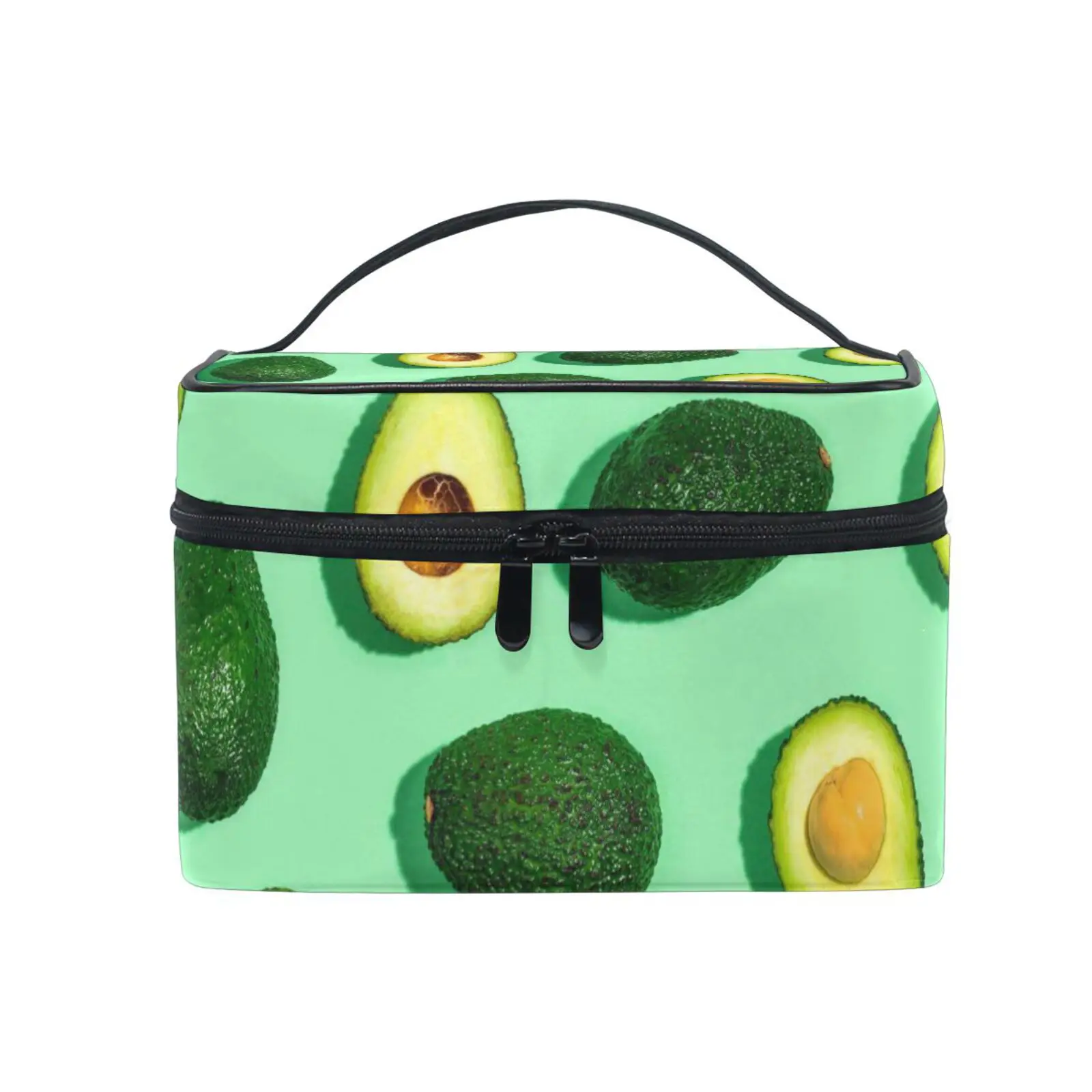 New Makeup Bag Travel Organizer Avocado printing Cosmetic Cases Beauty Toiletry Wash Storage Pouch Bags Outdoor Travel Box