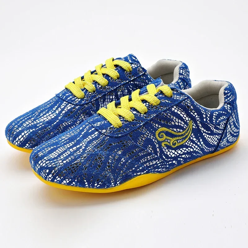 Genuine Leather Kung fu Tai Chi Shoes Taekwondo Sneakers Martial Art Shoes Cowhide Leather Unisex Free Flexible Men Women