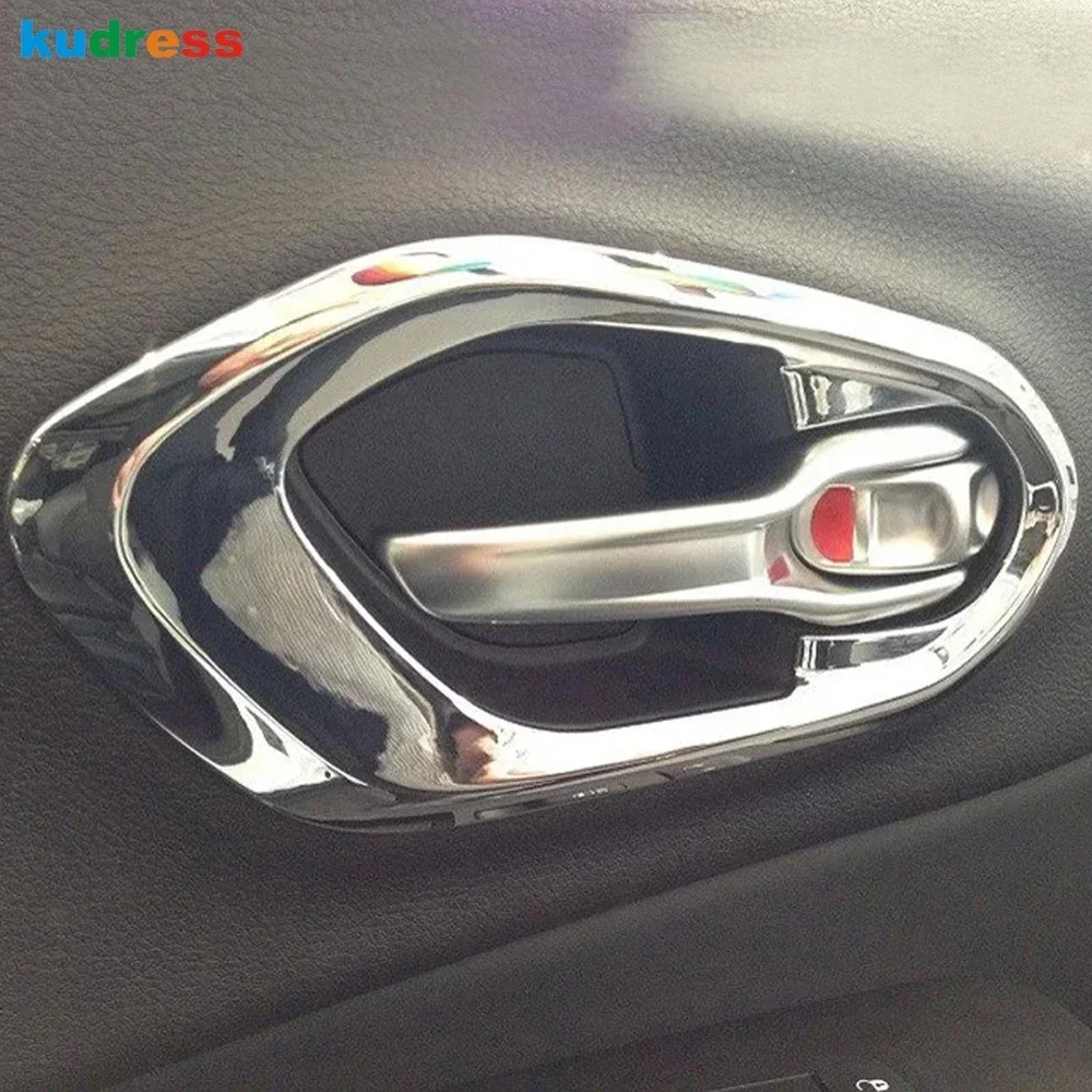 Car Inside Inner Door Handle Bowl Cover Trim For Jeep Cherokee 2014 2015 2016 Chrome Decoration Interior Molding Accessories