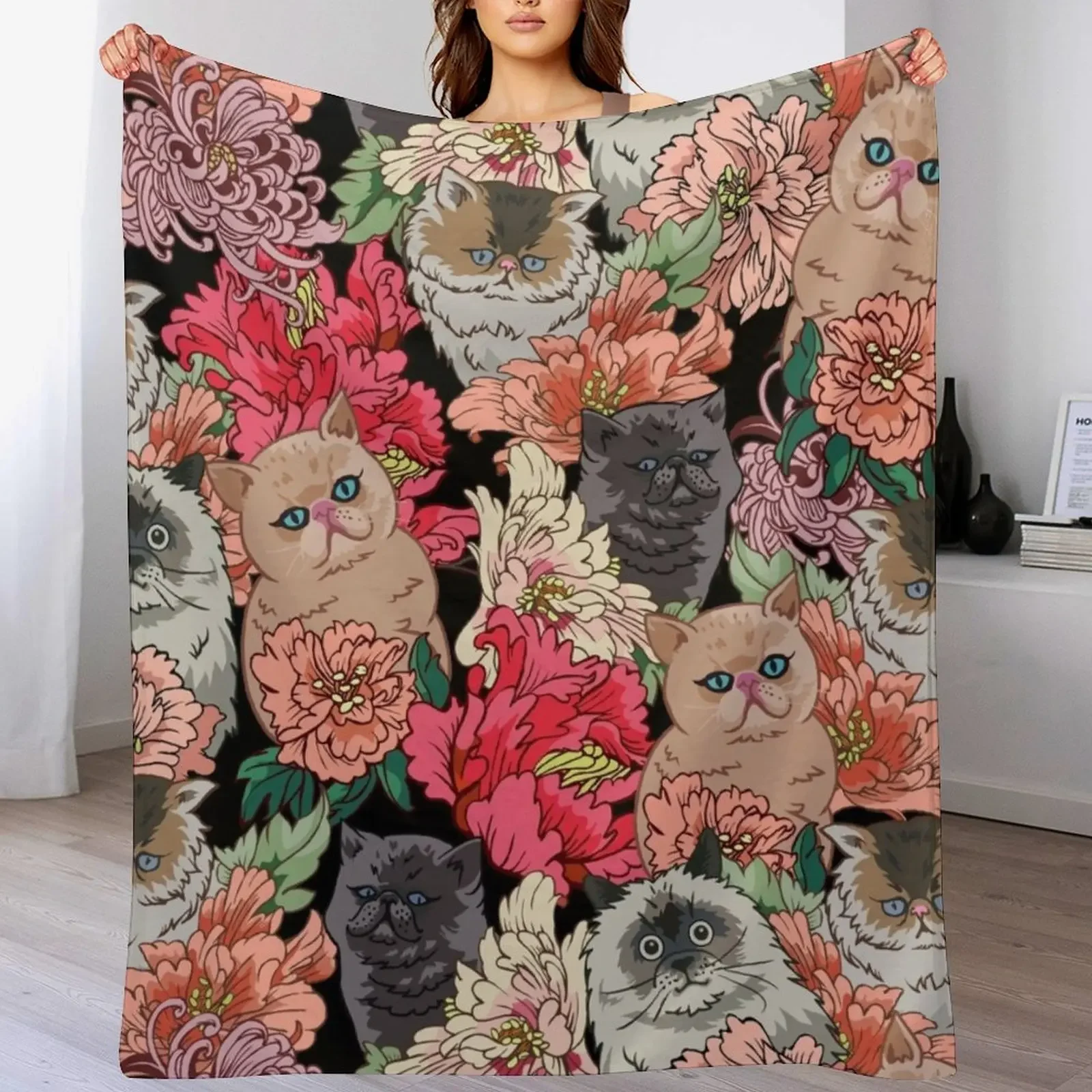 

Because Cats Throw Blanket Beach Luxury St blankets and throws warm winter Blankets