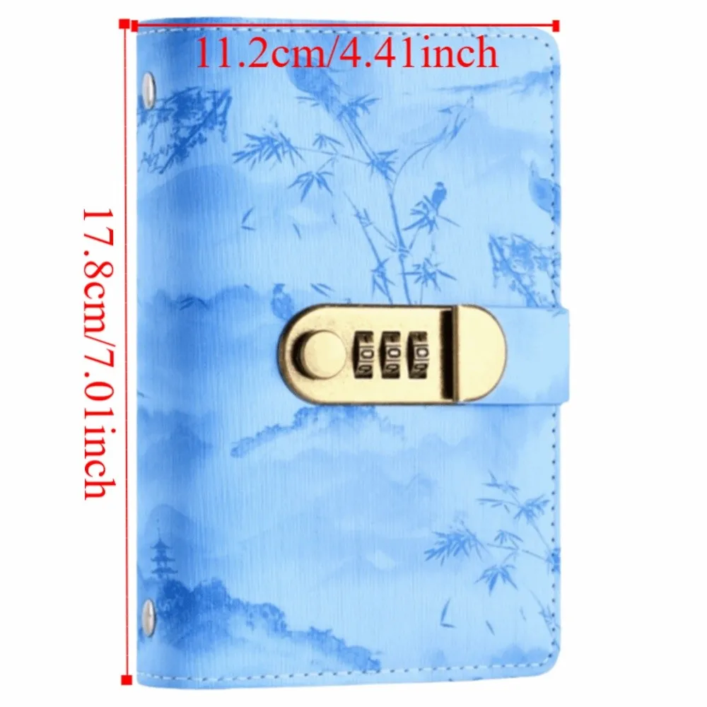 Waterproof Savings Challenge Binder Multi Pockets Password Lock Fixed Deposit Book PU Vintage Budget Bill Planner Cash Saving view 6