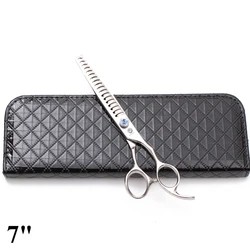 Grooming Dog Professional Scissors Purple Dragon Japan Stainless 7 inch Silver Pet Cutting Shears Pet Chunker Scissors Z4004