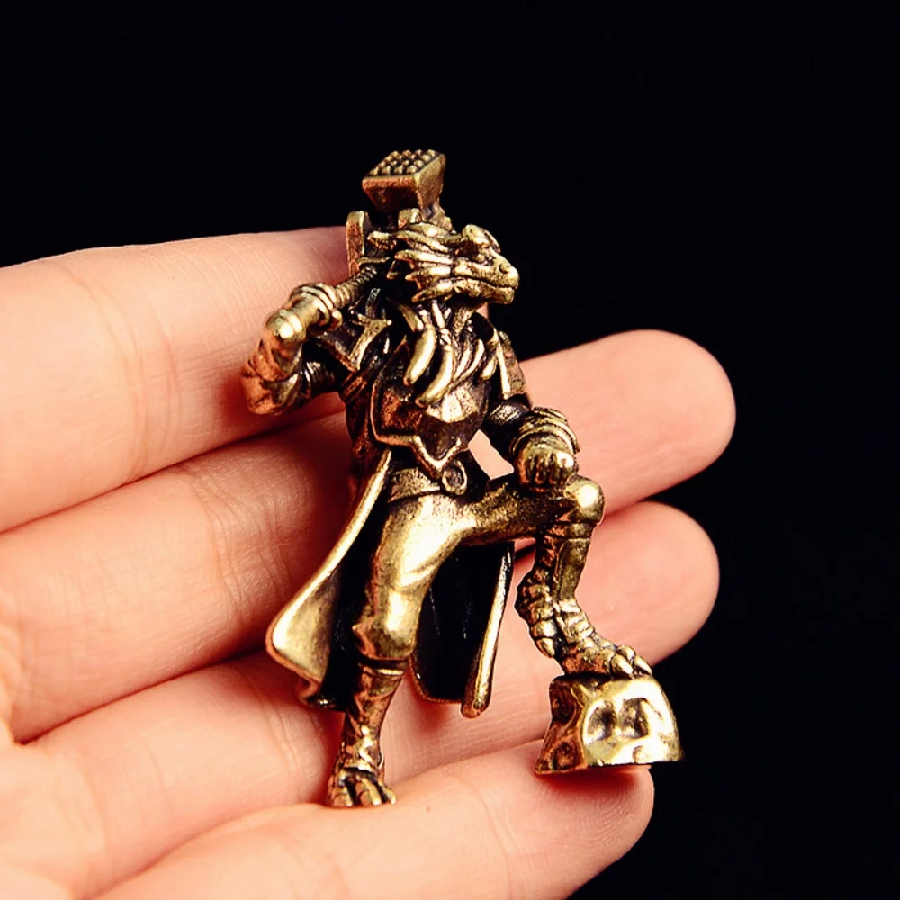 

Brass Bird Head Decor - 4.8cm Miniature Figurine Creative Craft, Home Office Decorative Sculpture, Collectible Character Model
