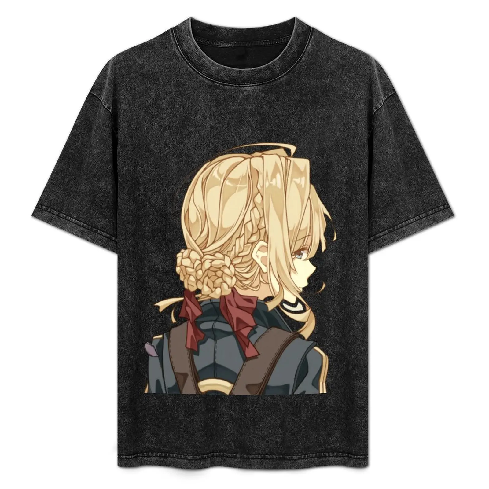 Violet Evergarden Beautiful Anime Design T-Shirt Anti-Fade Casual Tee Shirt