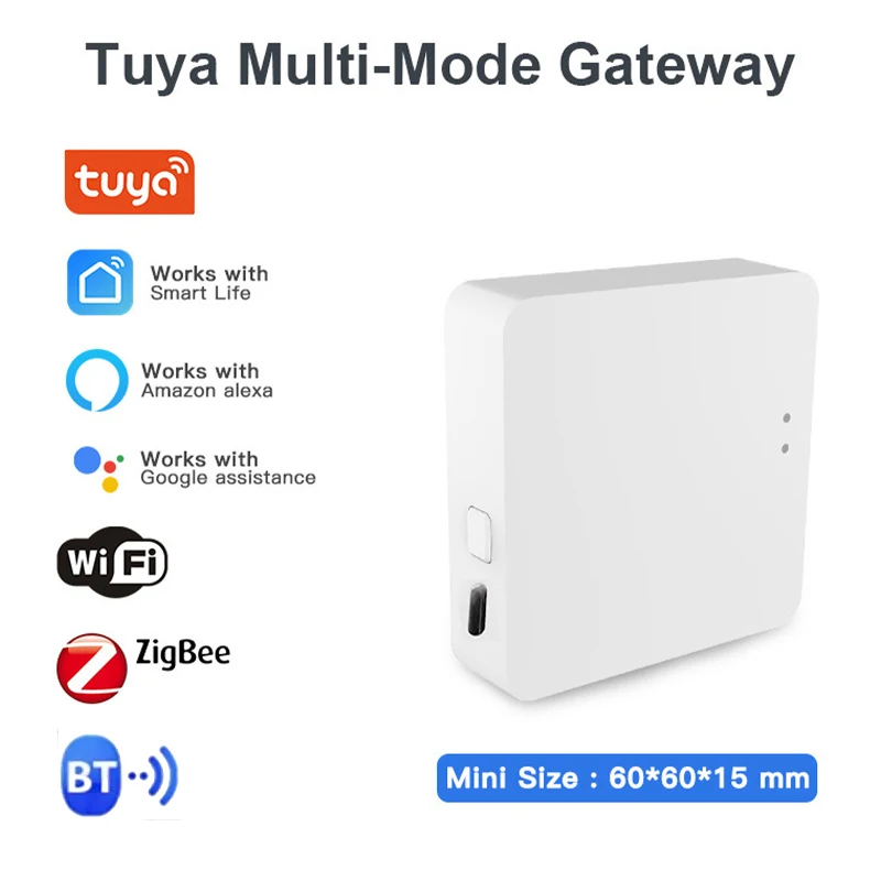 

Многорежимный шлюз Tuya, Wi-Fi, ZigBee, шлюз-концентратор, Bluetooth-совместимая беспроводная техника для умного дома, пульт дистанционного управления, мостовой концентратор