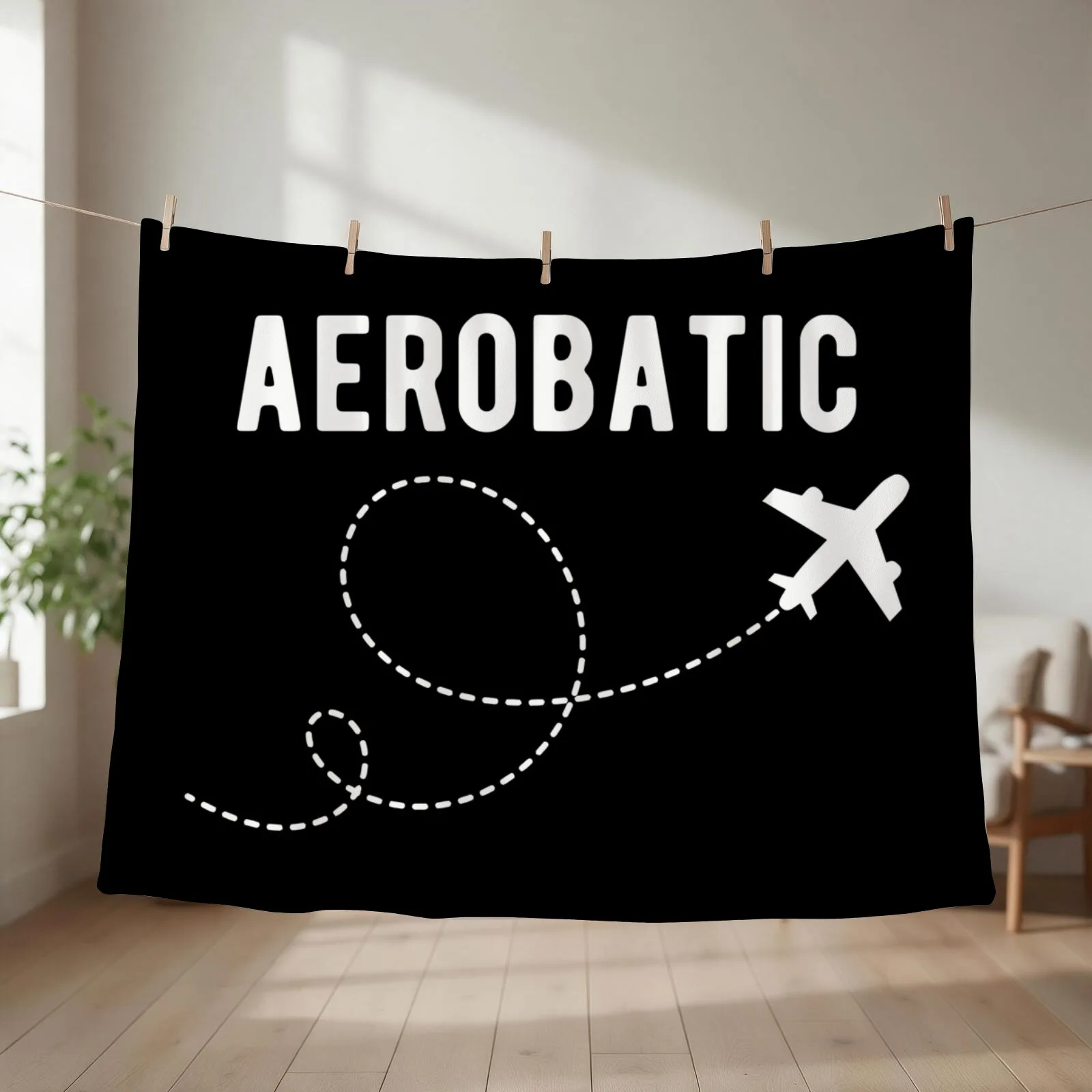 Aerobatic Airplane Plane Aviation Throw Blanket Hair Thins Custom Multi-Purpose Blankets
