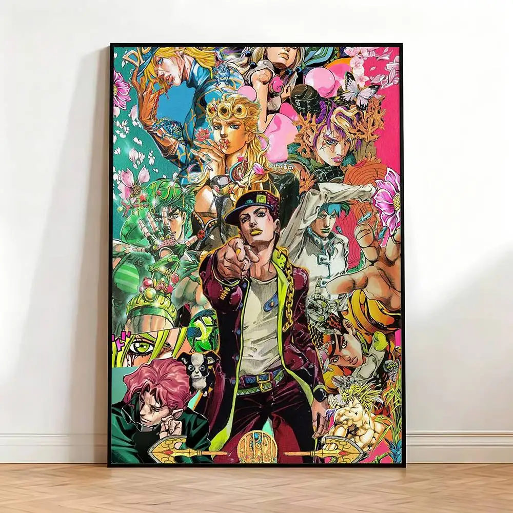 JoJos B-Bizarres Adventures   Poster High Quality Dorm Living Room Aesthetic Wall Decoration Painting Stickers Gift