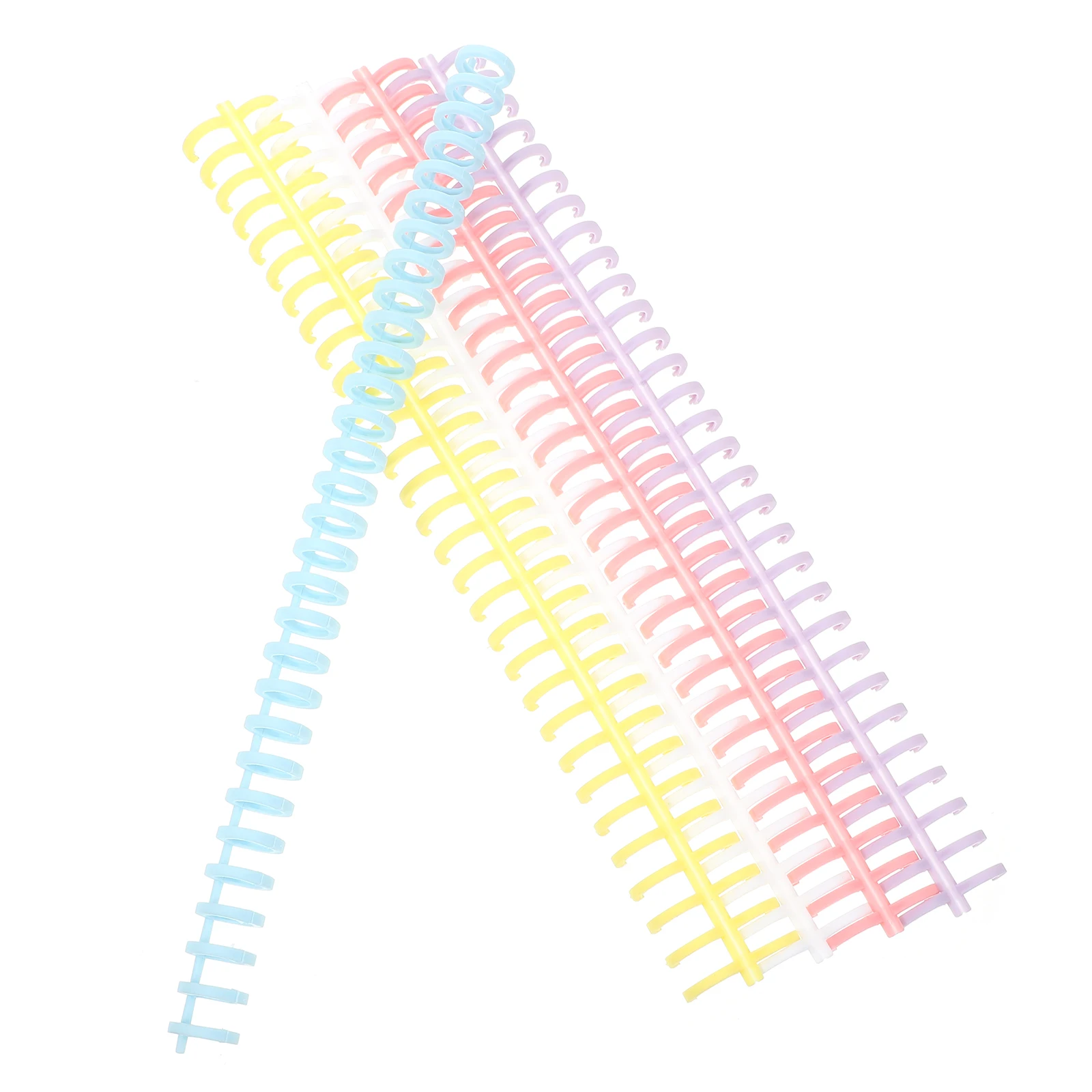 

10 Pcs Binder Ring Binding Book Rings Spiral Notebook Porous Colored Plastic Loose-leaf Supplies