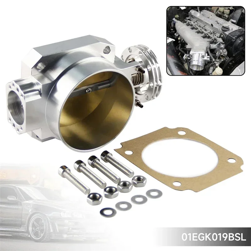 

Q45 3.35" 85MM Throttle Body Intake Manifold Fit For Nissan Skyline R33 R34 RB25DET RB26DET GTS Black/Blue/Silver
