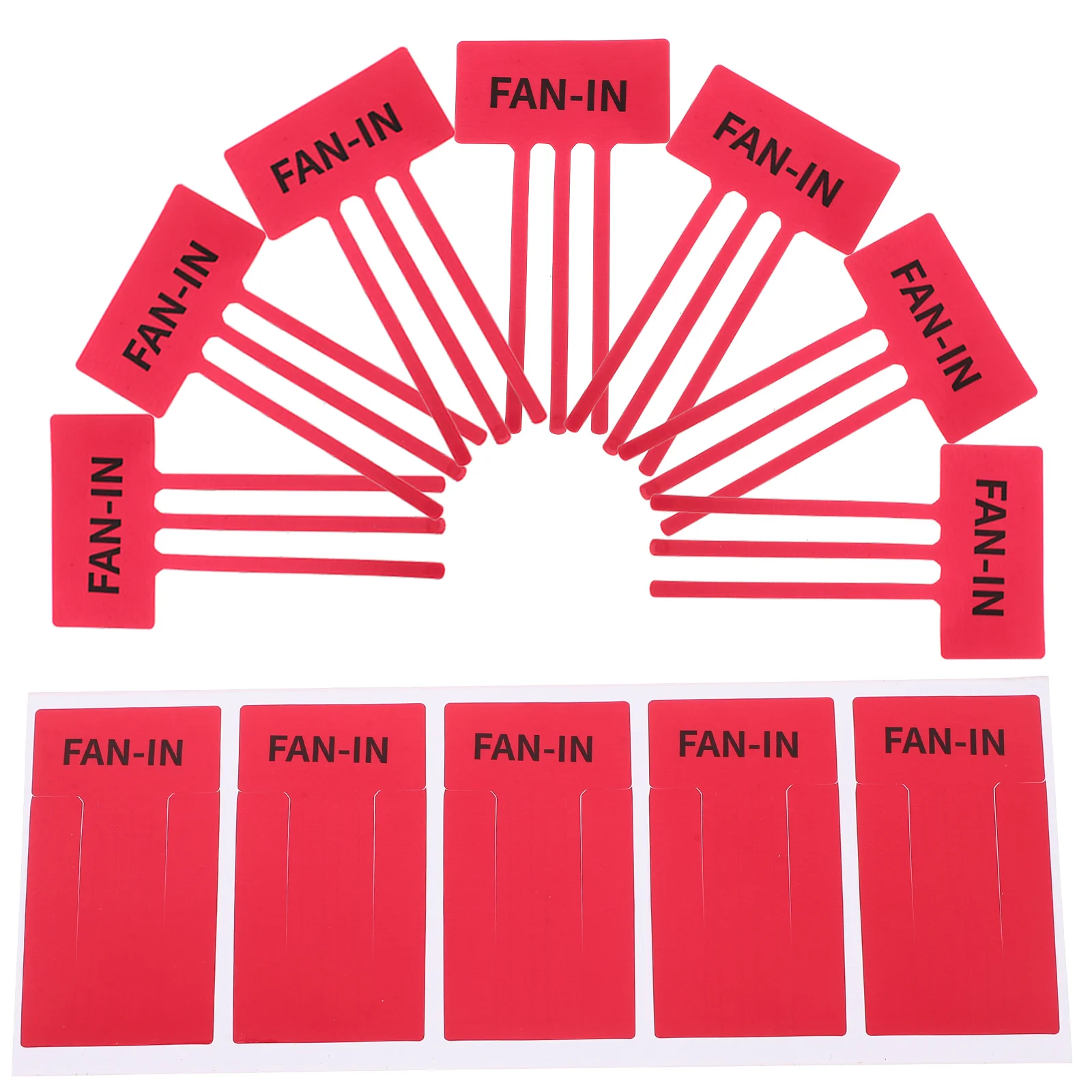 

10 Sheets Airflow Indicating Stickers Labels Conditioner Outlet Decals Adhesive Tags Heater Exhaust Fans Compatibility