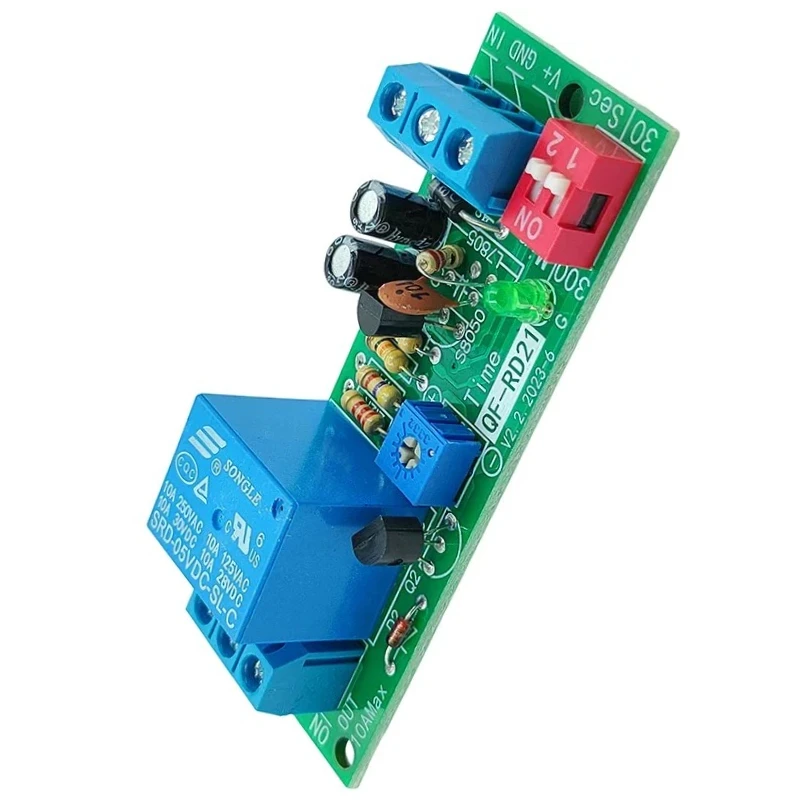 Power-Off Delay Timer Relay Module 5V 12V 24V Time Delay Relay Switch Board for Automatic Control Circuit Breaker